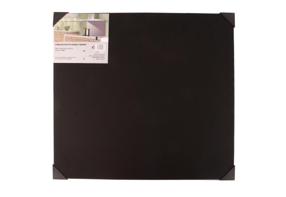 Kitchen Backsplash Glass W60Cm X H65Cm X D0.5Cm Black