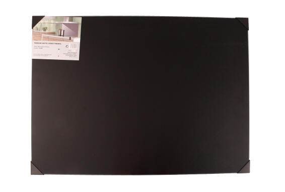 Kitchen Backsplash Glass W90Cm X H65Cm X D0.5Cm Black