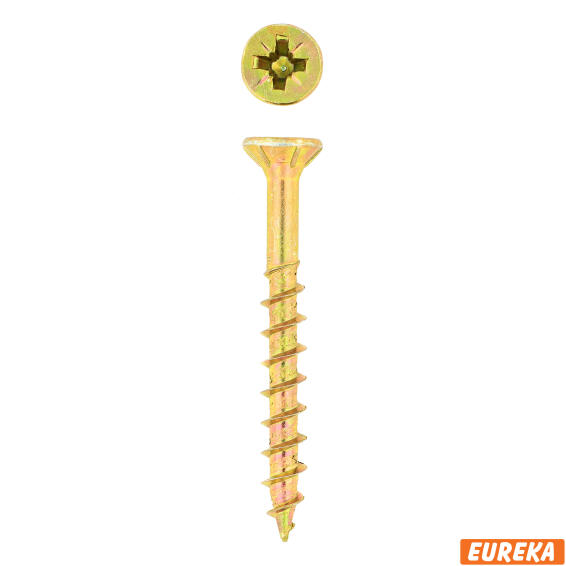 Chipboard screws smooth shank YP 4.0x40mm 500pc eureka