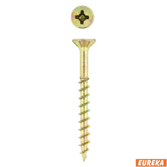 Chipboard screws smooth shank YP 4.5x45mm 350pc eureka