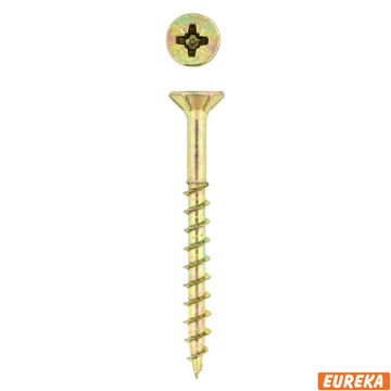 Chipboard screws smooth shank YP 4.5x45mm 350pc eureka