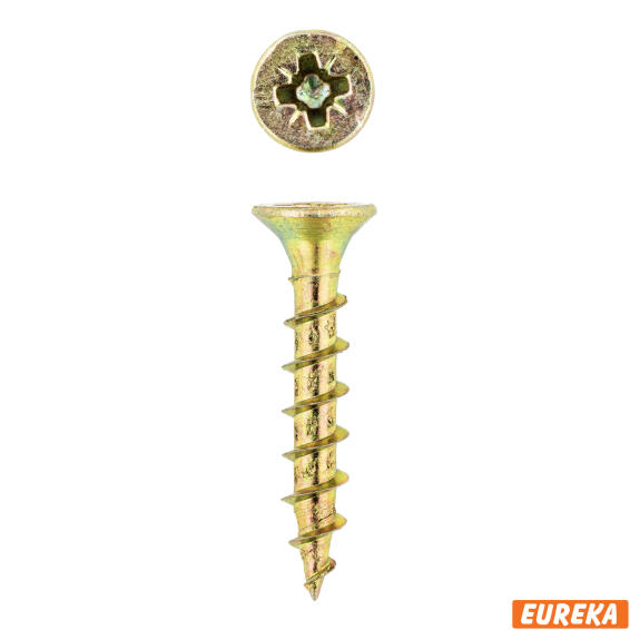 Chipboard screws full thread YP 4.0x25mm 1000pc eureka