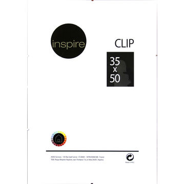 Inspire pic frame clip clear 35x50 