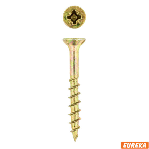 Chipboard screws smooth shank YP 4.0x35mm 600pc eureka