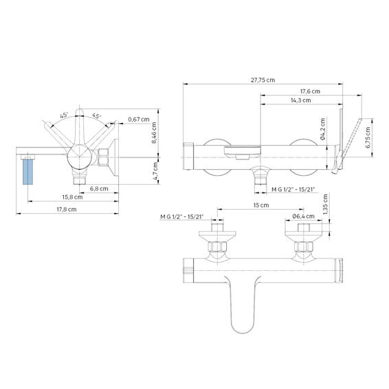 Sensea Essential Bath Mixer Chrome