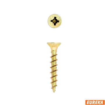 Chipboard screws full thread YP 3.0x20mm 2200pc eureka