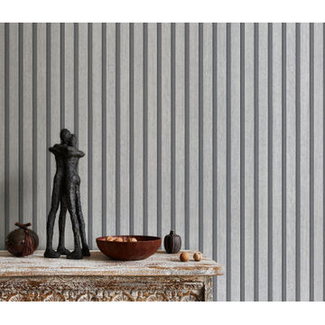 Non woven echo luxe wallpaper grey 0.53mx10.05m