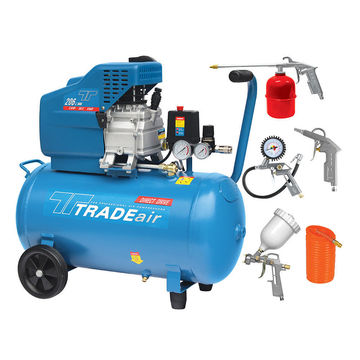 TRADEAIR Air Compressor & Spray Kit MCFRC109 2hp 50L