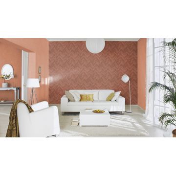 Rasch non woven red brick wallpaper 10.05x0.53m