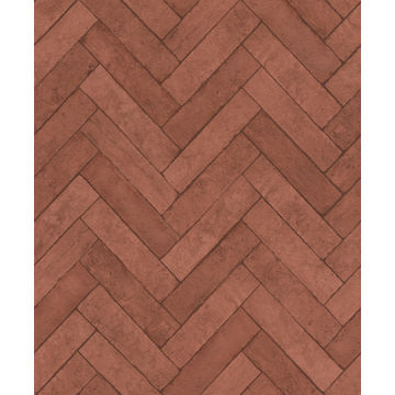 Rasch non woven red brick wallpaper 10.05x0.53m