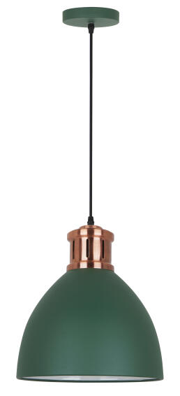 pendant light metal green rose