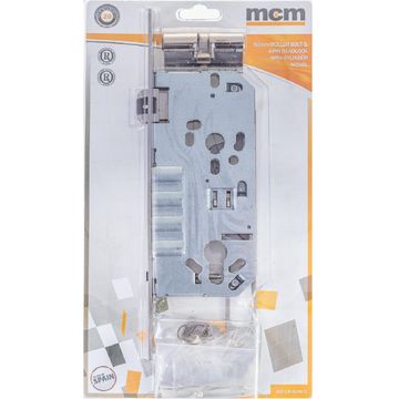 Roller bolt & 4-pin deadlock cylinder entry nickel 50mm MCM