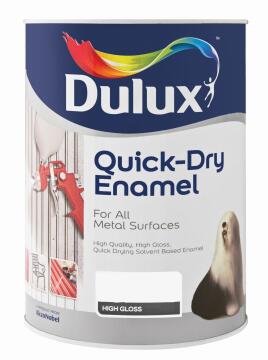 Metal paint DULUX Quick Dry Enamel Battleship Grey 5L