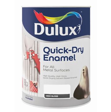 Metal paint DULUX Quick Dry Enamel White 5L