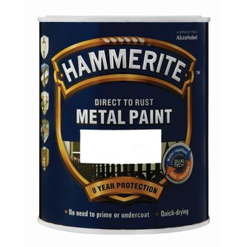 Direct to rust metal paint HAMMERITE hammered Grey 1L