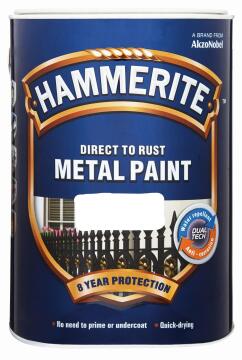 Hammerite Metal Paint Smooth Silver 5L