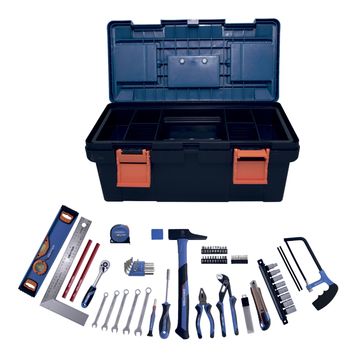 DEXTER Tool Set 75 pcs in Plastic Toolbox