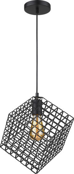 pendant light square metal black