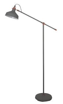 Radiant Bankers Floor Lamp Grey Rose