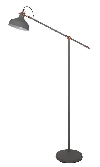 Radiant Bankers Floor Lamp Grey Rose