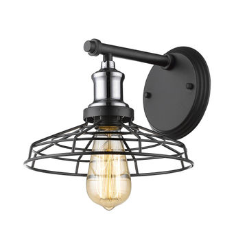 RADIANT WALL LIGHT BLACK CHROME
