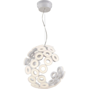 RADIANT PENDANT LED 35LT RINGS WHITE
