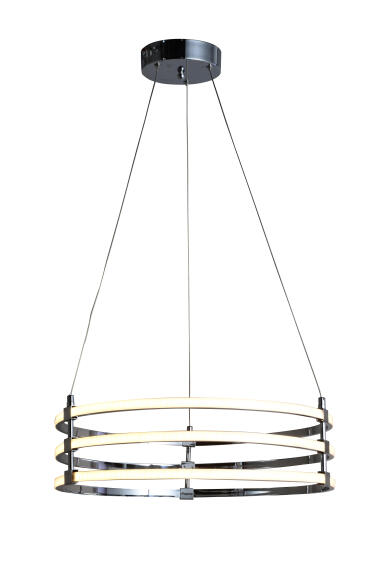 RADIANT PENDANT LED 3 CIRCLE CHROME