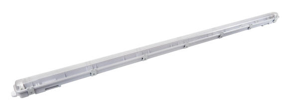 single vapour proof 4ft WIRED FOR LED T8 2X18W 1285MM