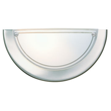 RADIANT WALL LIGHT GYM 300MM SATIN/CHR
