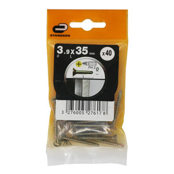Self-drilling screws windows pozidriv2 3.9x35mm 40pc standers