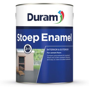 Stoep paint primer and topcoat DURAM enamel Red Clay 5l