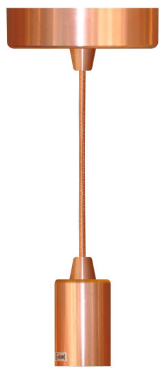pendant light cup and cord  copper
