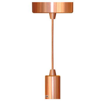pendant light cup and cord  copper