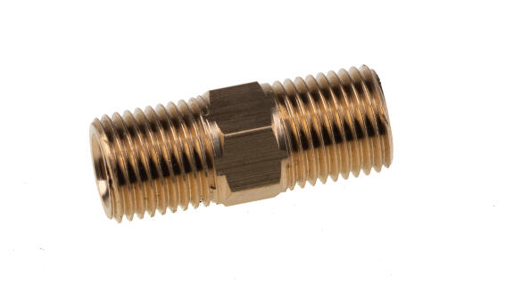 BRASS HEX NIPPLE 3/8