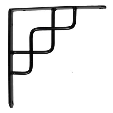 Shelf bracket celtic black 20x17cm l&g tools