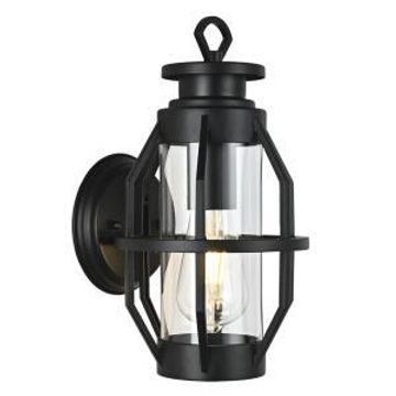 Bright star outdoor wall lantern cage with glass 1xe27