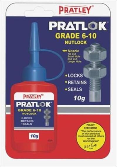 adhesive pratley nutlock 6-10mm 10g