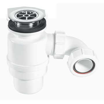 Shower Trap 80mm with Chrome Waste