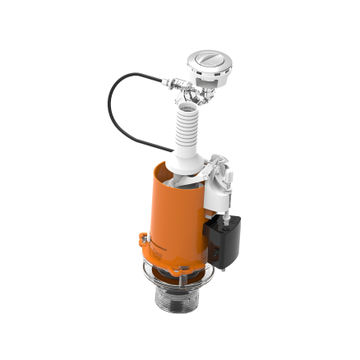Dual flush valve with only 2" cable.