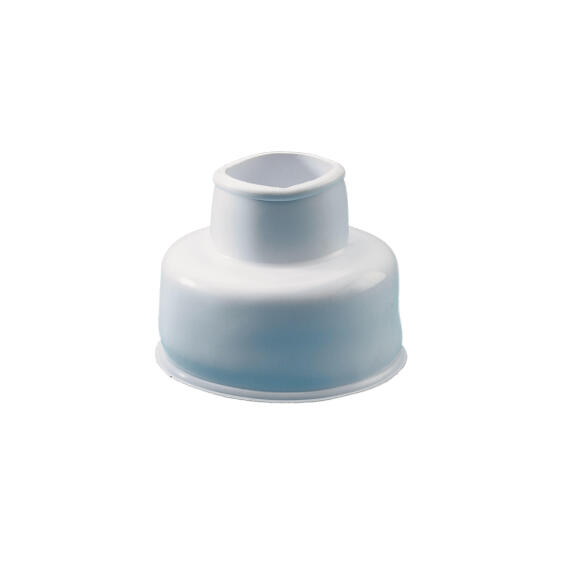 White flush pipe connector