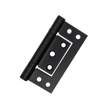 Flush hinge qs 100x76x2mm black