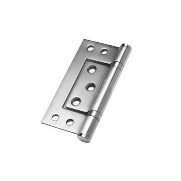 Flush hinge qs 100x76x2mm stainless steel