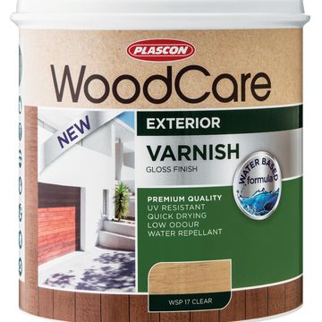 Wood varnish exterior gloss water-based PLASCON Woodcare clear 5l