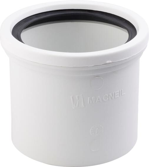 PVC single socket 110mm above ground