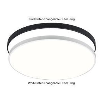 Bright star ceiling changeable rim black and white 24w led 3cct