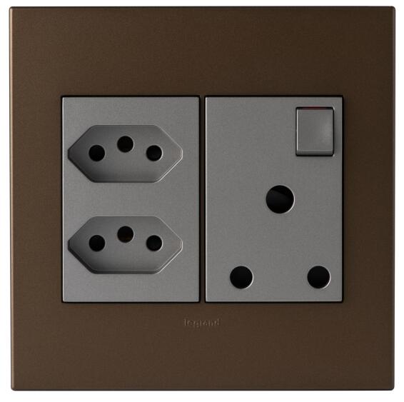 socket 1x3pin+1x2pin 4x4 m/dark b