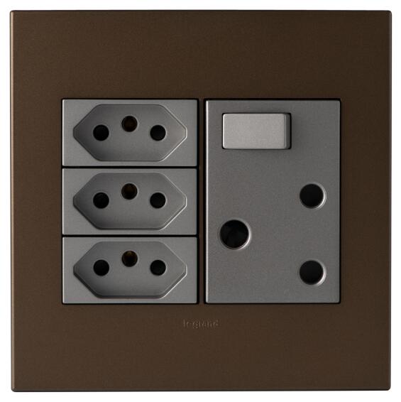 socket 1x3pin 1x2pin 4x4 m/dark b