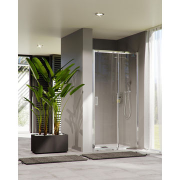 Chrome Single Slider 1000 - 1040mm X 1900mm
