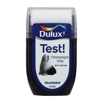 Paint tester wet roller colour guide DULUX Champagne Grey 30ml
