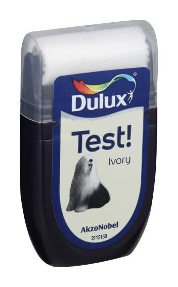 Paint tester wet roller colour guide DULUX Ivory 30ml